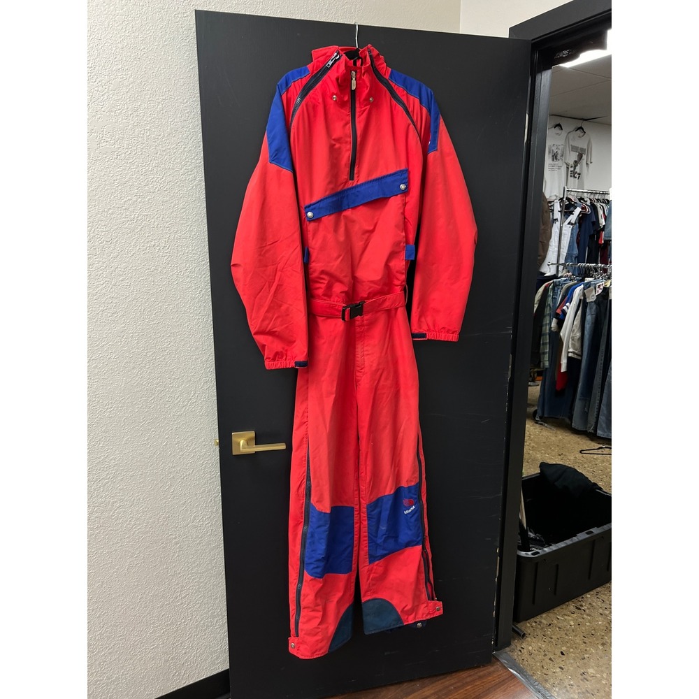 Vintage The North Face Extreme Gore-Tex Ski Suit Red Blue Mens Large 90s USA